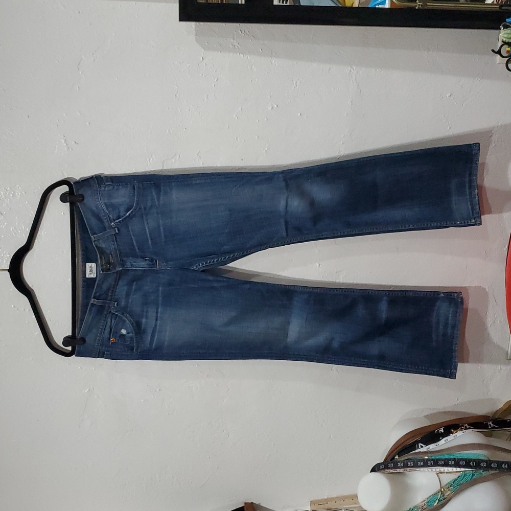 Hudson Jeans Womens Dark Blue Boot Cut Jeans
